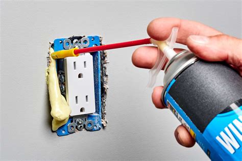 foam for electrical boxes|spray foam for electrical outlets.